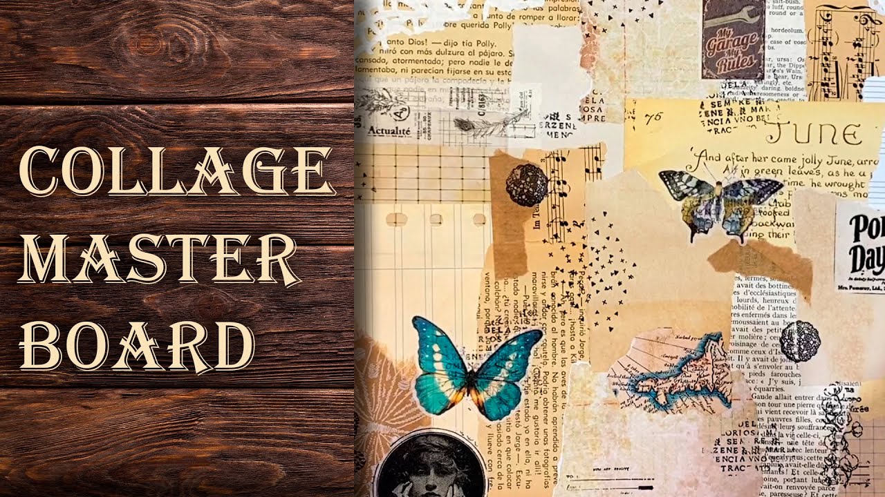 Collage Master Board: Cómo hacer una base con collage