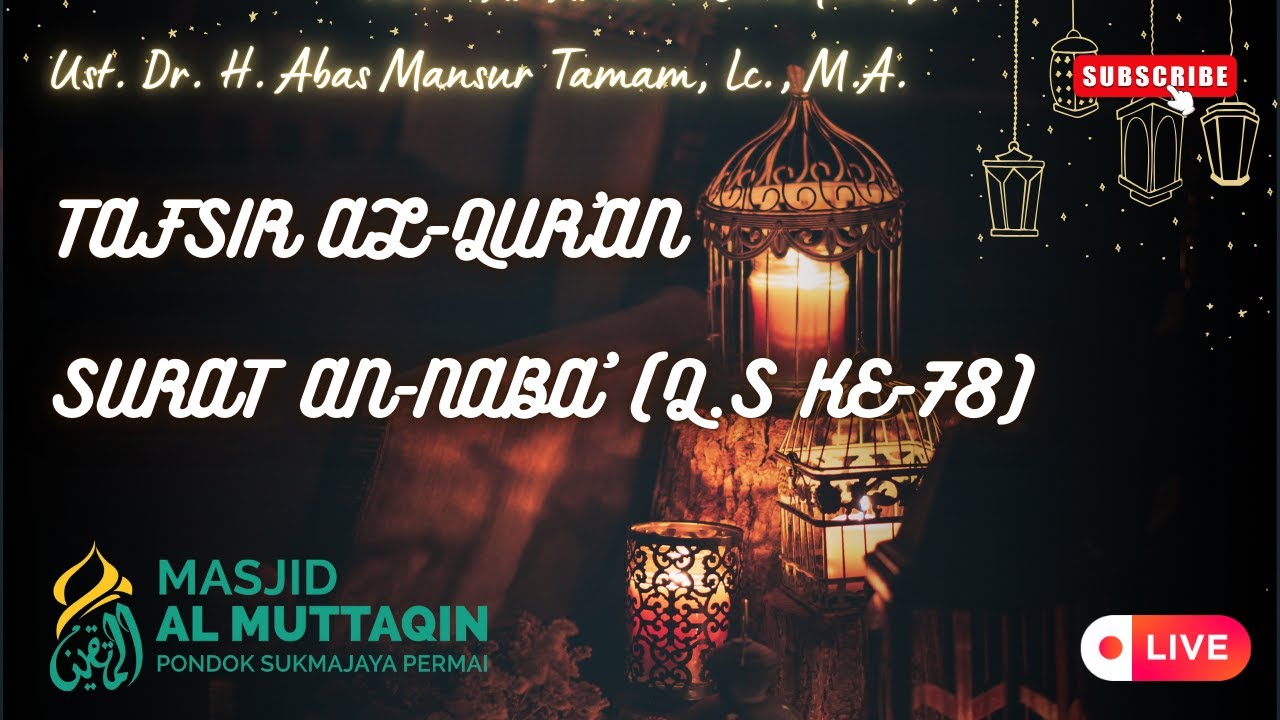 LIVE KAJIAN AHAD BA'DA SHUBUH | 8 Februari 2026 | Ust. DR. H Abas Mansur Tamam, Lc., M.A.
