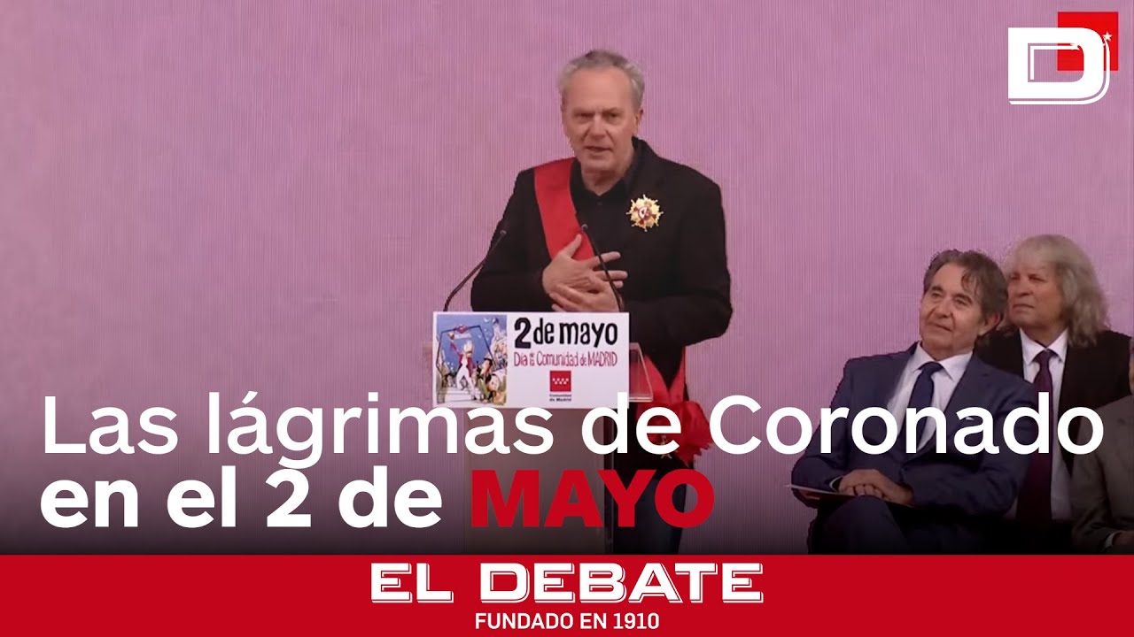 Las lágrimas de José Coronado al recibir la Gran Cruz de la Orden del Dos de Mayo