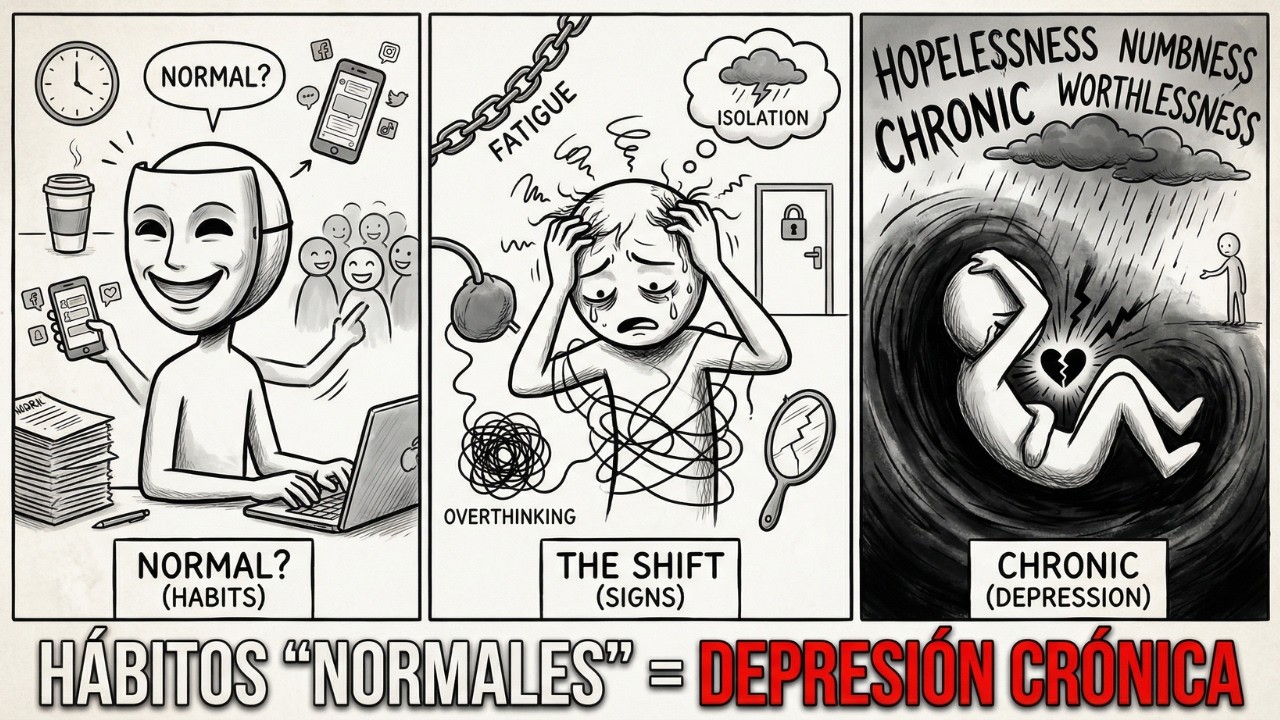 7 HÁBITOS “NORMALES” que en realidad son SEÑALES de DEPRESIÓN CRÓNICA