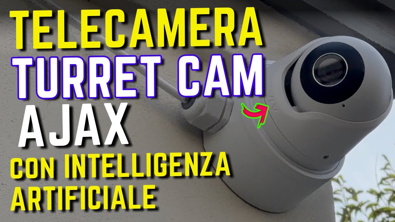 Telecamera AJAX TURRET CAM: Videosorveglianza con AI avanzata!