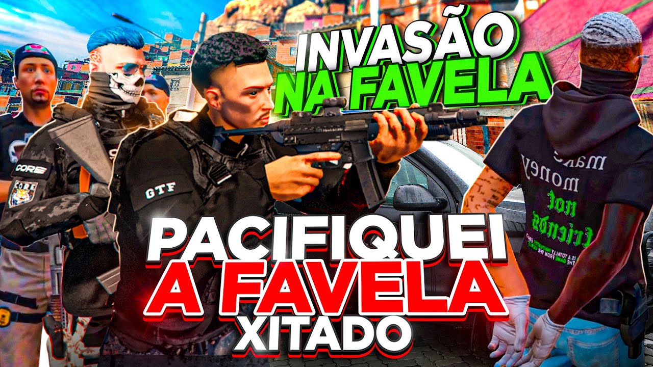 PACIFIQUEI UMA FAVELA COM 30 POLICIAIS COM MOD MENU NO GTA RP! - LAIRA MENU