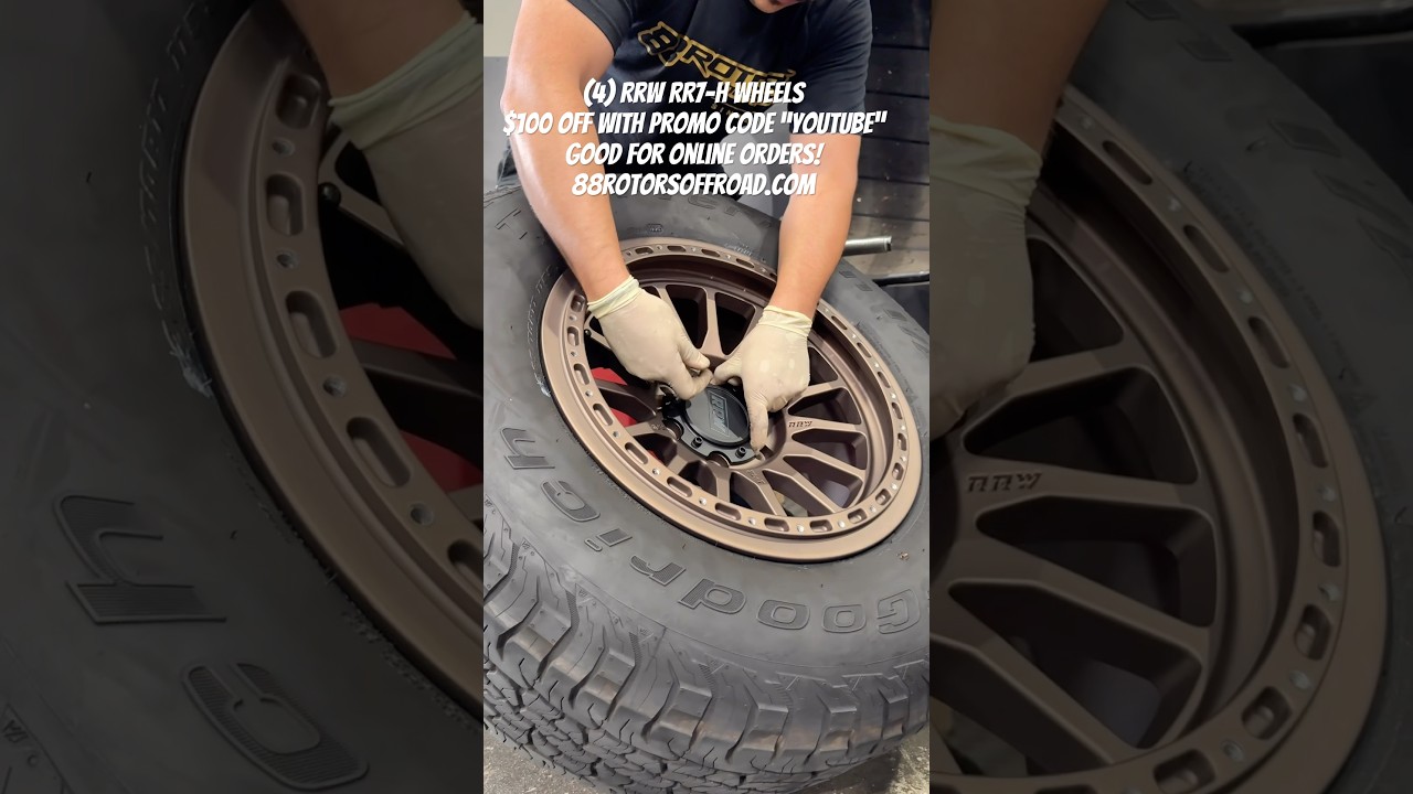 RRW RR7-H FLOW FORMED WHEELS ON 2025 TACOMA #88rotorsoffroad