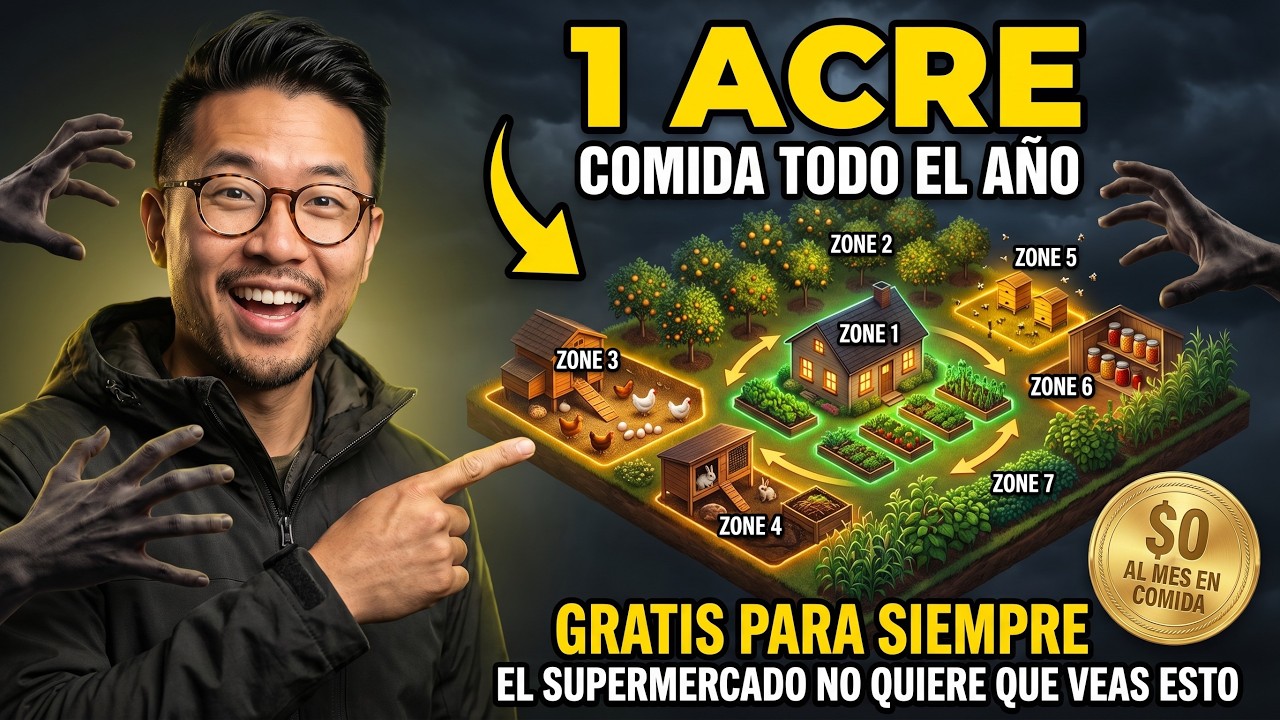 Tienes 1 Acre y Sigues Comprando Comida: C&oacute;mo Producir Comida Gratis Todo el A&ntilde;o en Solo 1 Acre