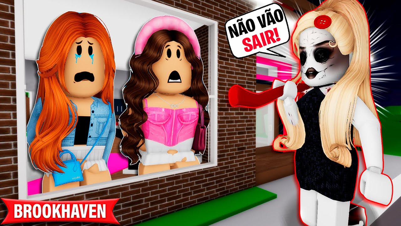 AS MENINAS FICARAM PRESAS na CASA MAL ASSOMBRADA | Historinhas Brookhaven Roblox | Bibi e Lud