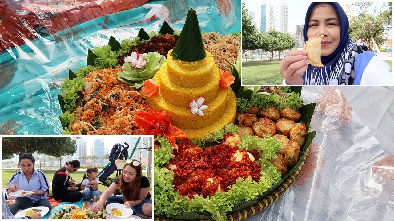 Makan Tumpeng Dengan Ibu-Ibu Rempong