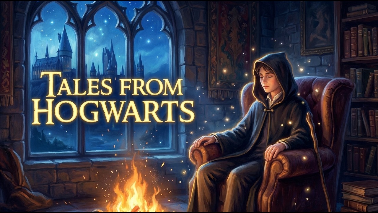 Sleep at Hogwarts ✨ Cozy Campfire Story for Deep Relaxation