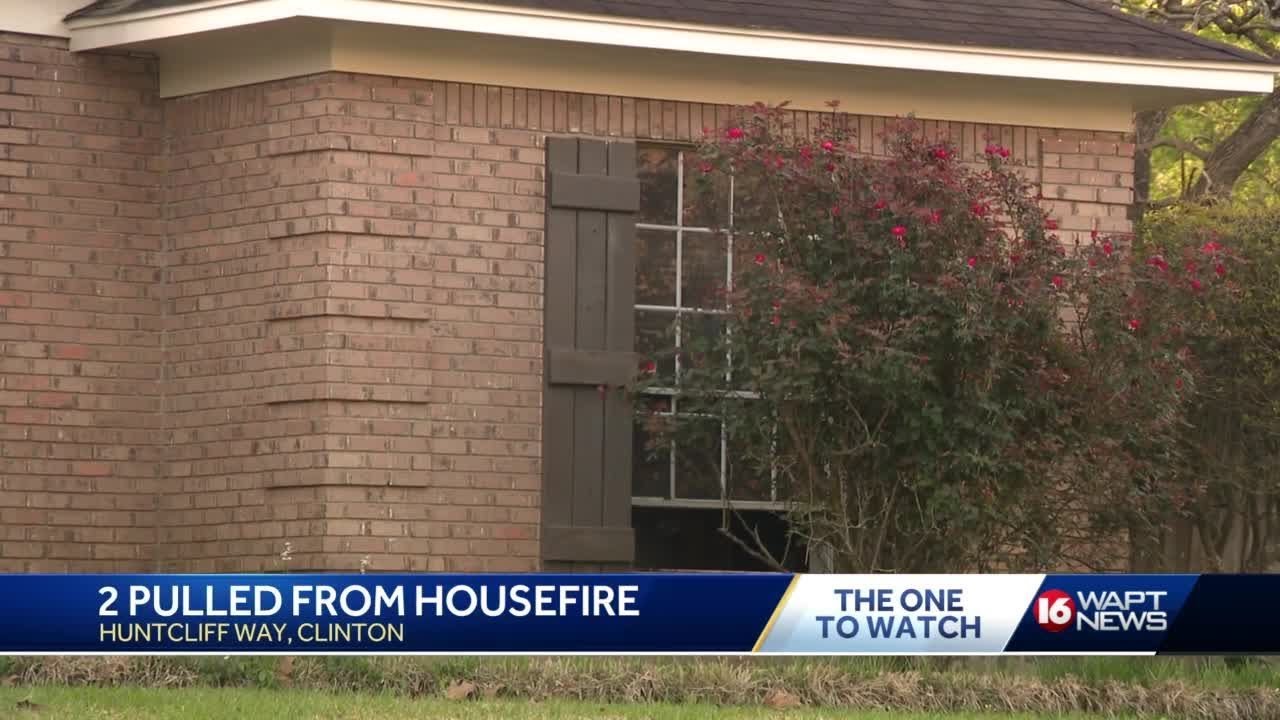 2 pulled from Clinton house fire