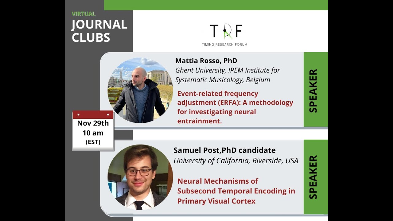 Talks by Dr. Mattia Rosso  and Samuel Post