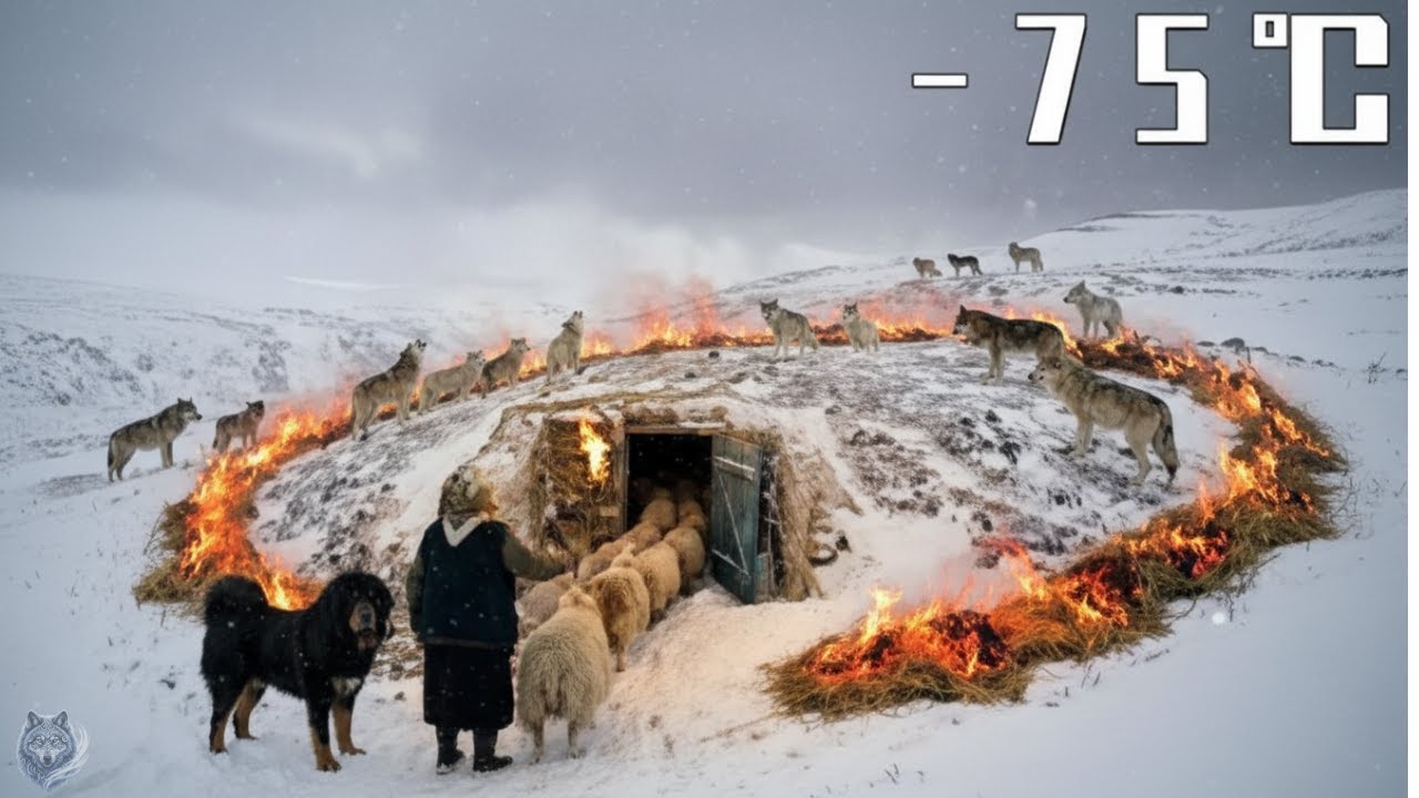 –75°C Blizzard: 87-Year-Old Grandma & Black Tibetan Mastiff Save Sheep From Wolves
