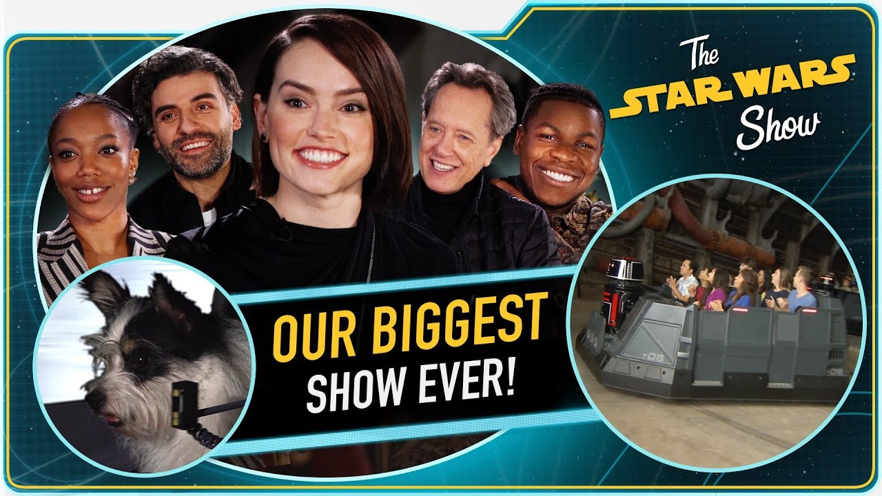 The Rise of Skywalker Cast, Galaxy's Edge, Giant Screen Gaming and Adorable Animals, Oh My!