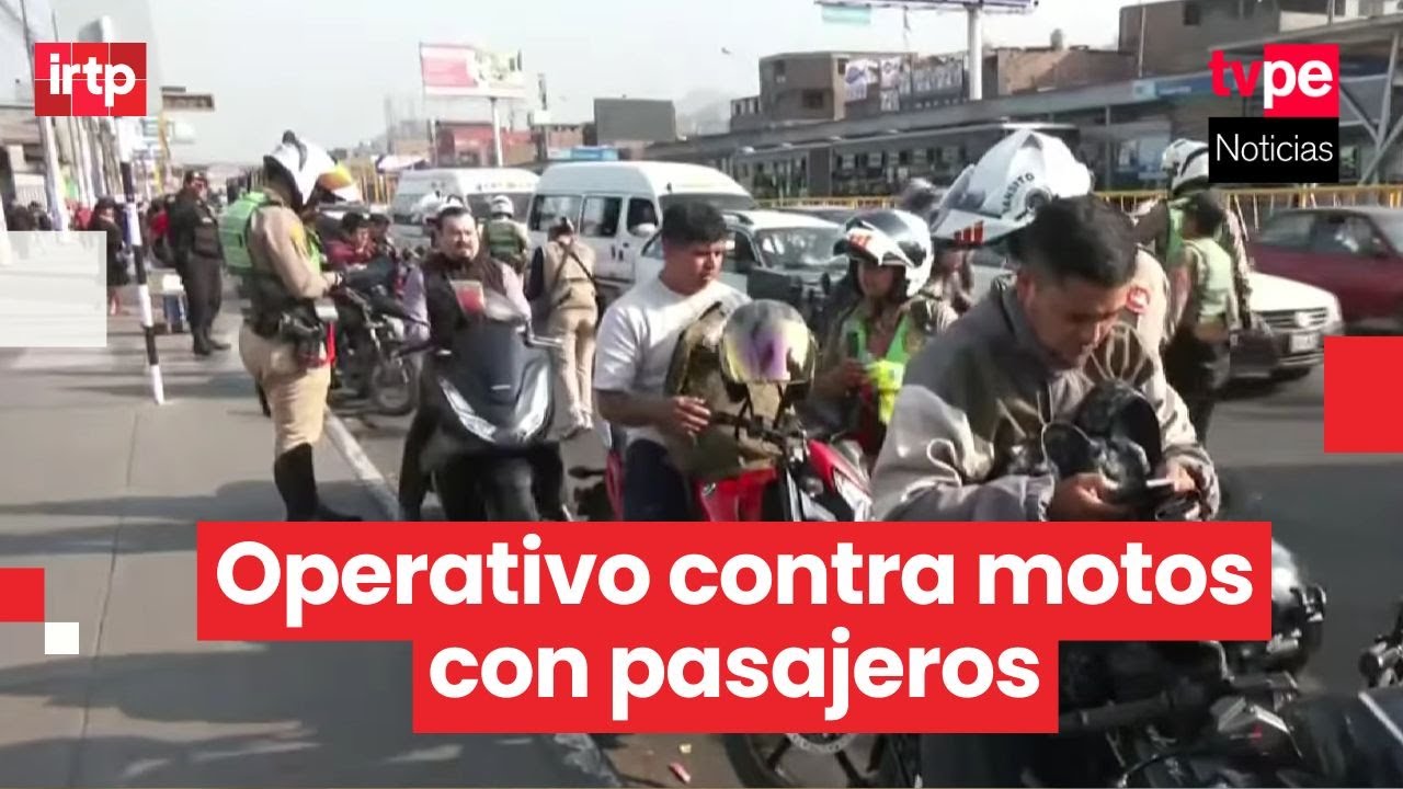 Policía multa a motociclistas por circular con acompañante en operativo en SMP