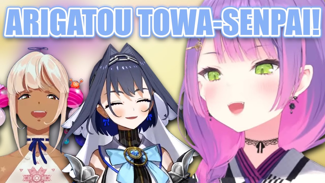 Kronii cute and wholesome Japanese made Towa flirt with her