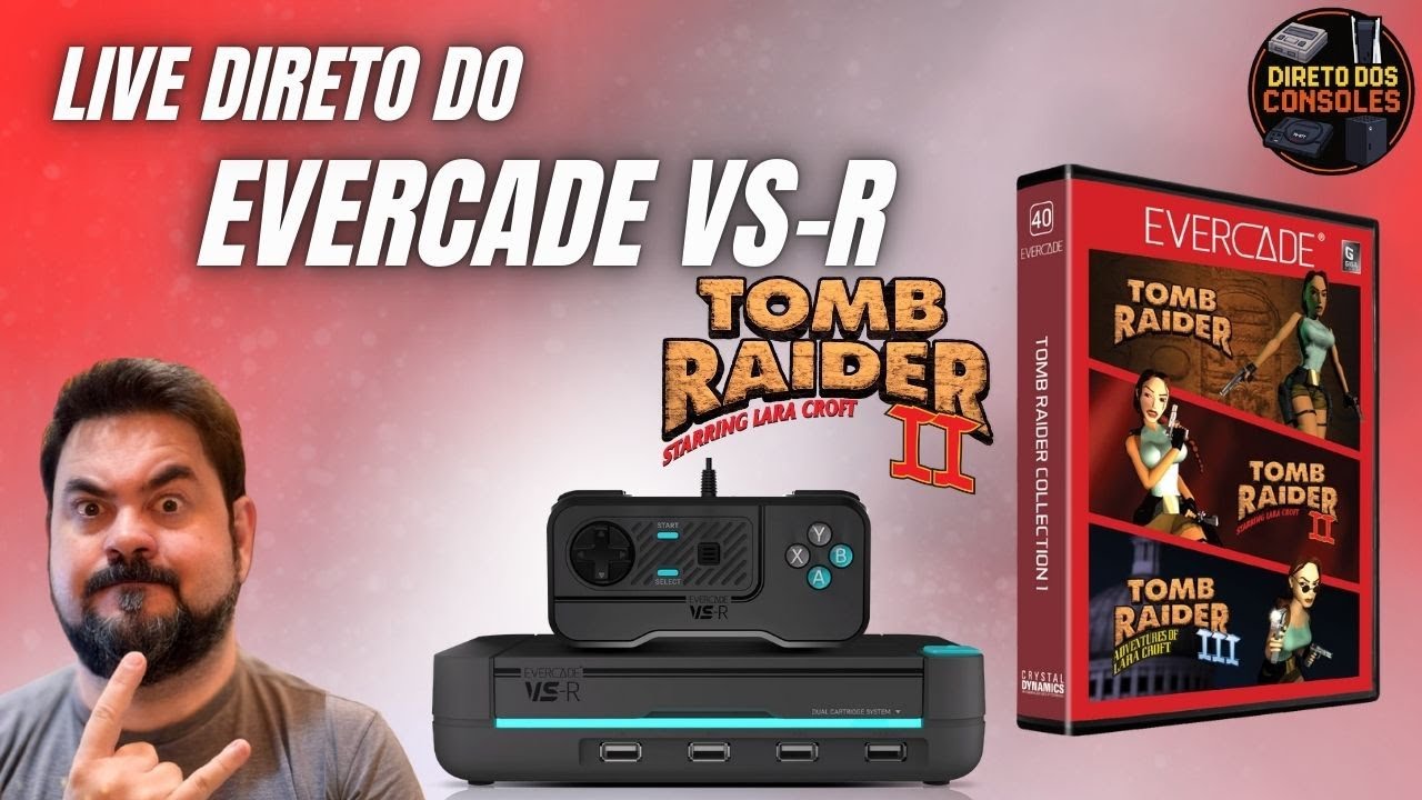 Tomb Raider 2 - AO VIVO - Direto do Evercade VS-R!