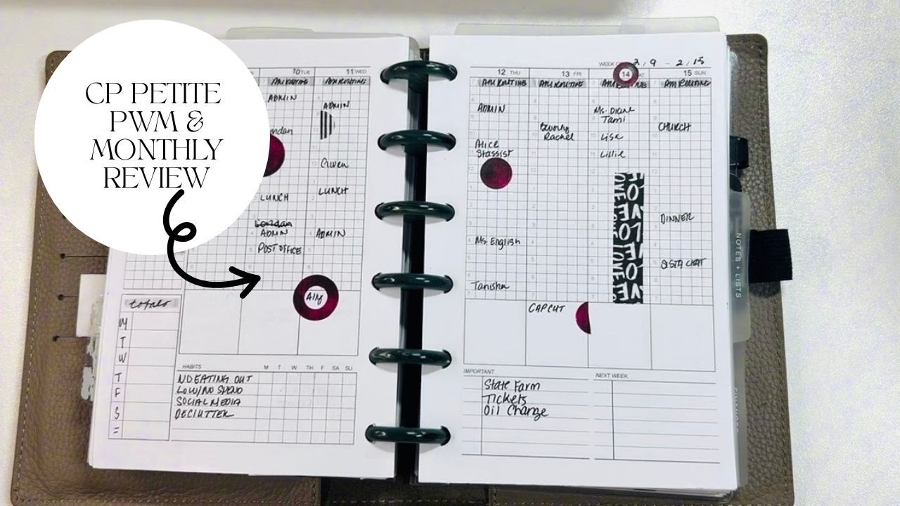 CP PETITE PLAN WITH ME | MONTHLY REVIEW | WHAT'S CHANGED
