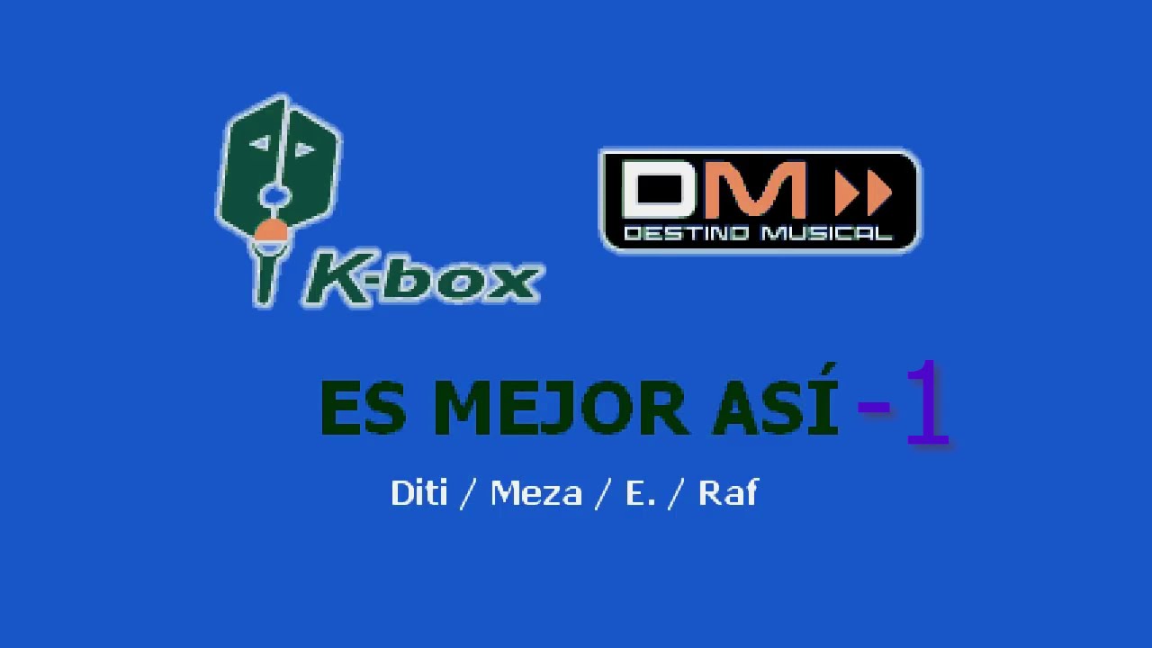 Karaoke Mejor Así de Cristian Castro  -1 Tono