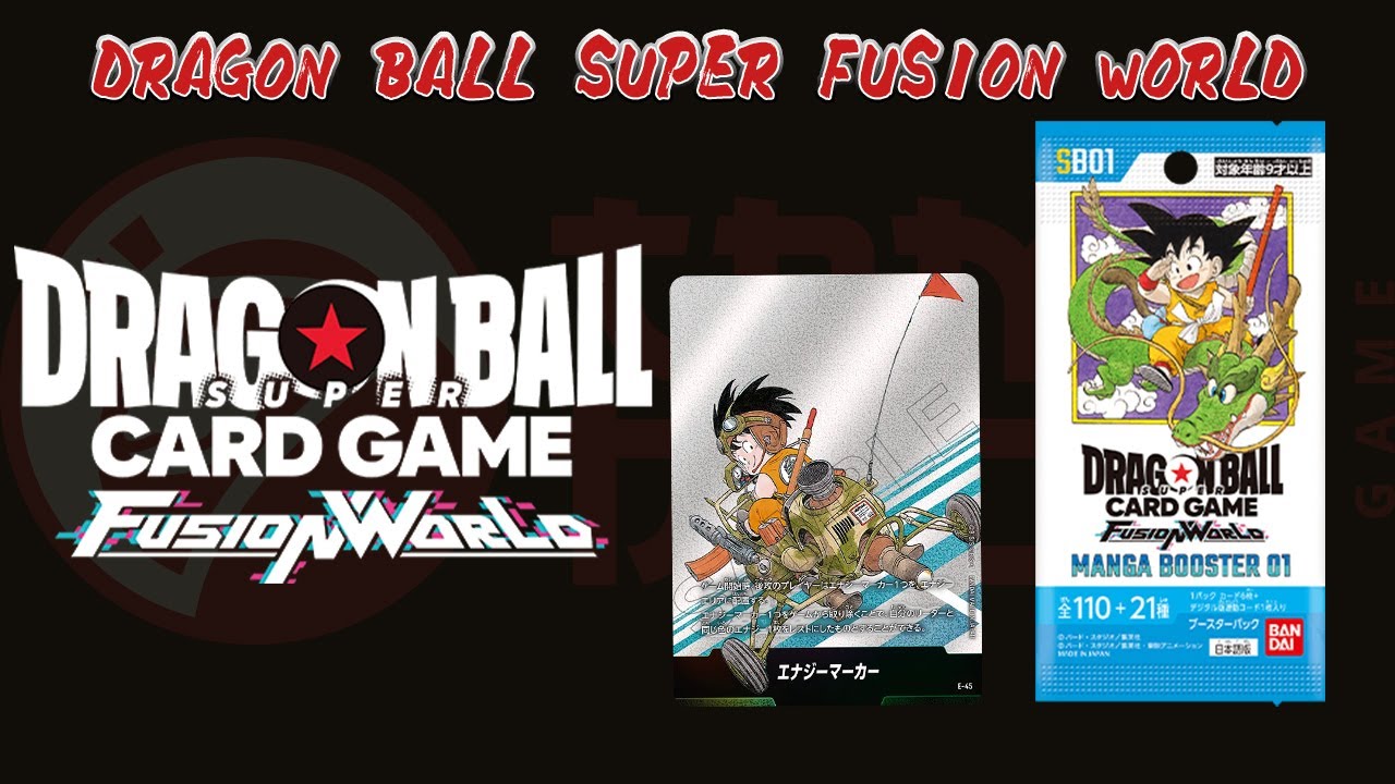 Apro Box Di Carte Dragonball Super Fision World Manga Booster 01