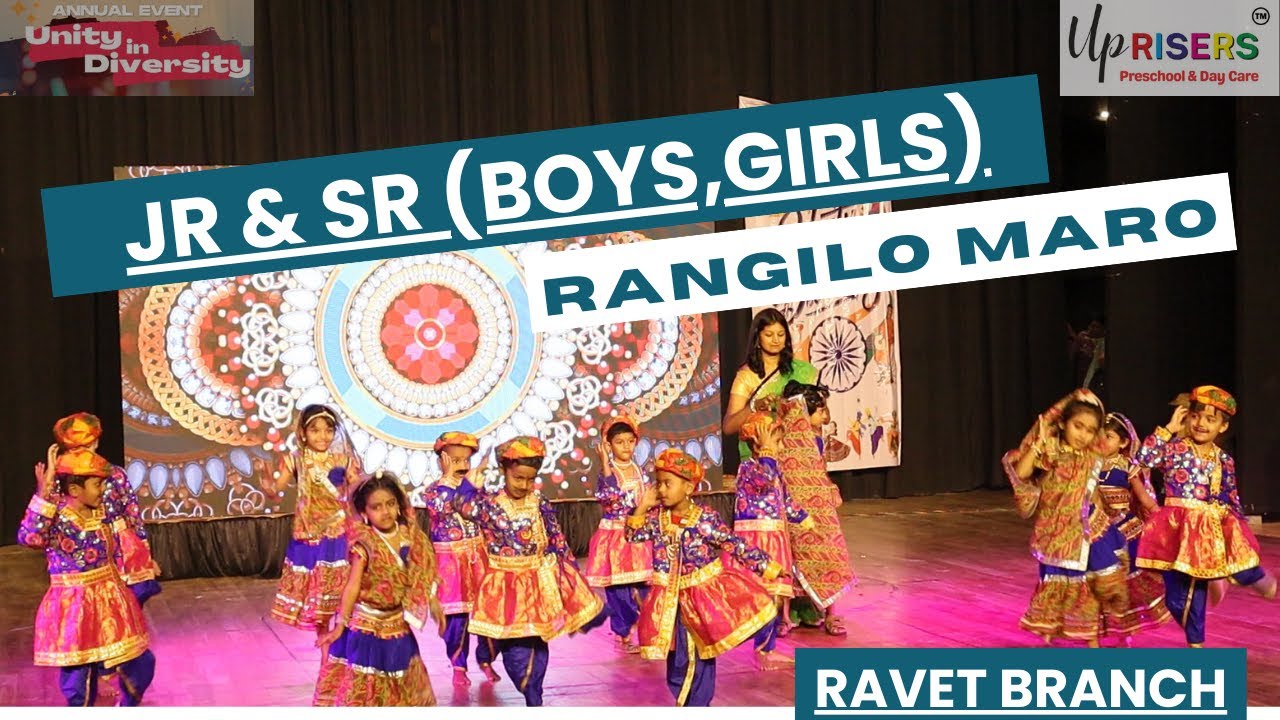 Rangilo Maaro | Dance Performance by Ravet Junior & Senior Risers | UpRisers Preschool