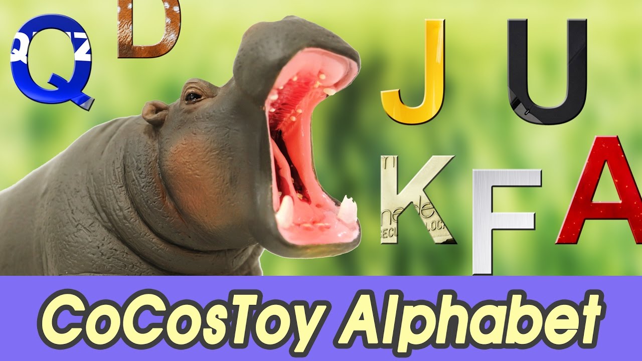 [EN] Huge hippo is eating alphabet! let's learn alphabet with CoCo, Collecta figure ㅣCoCosToy