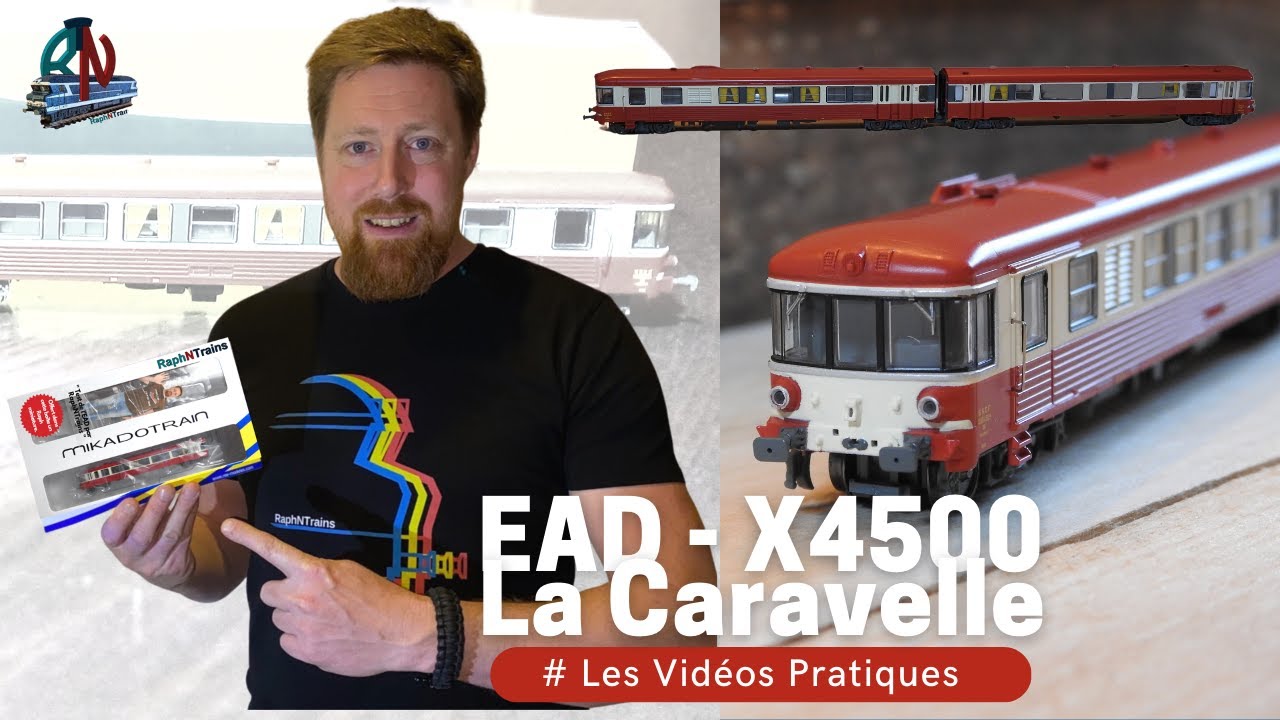 l' Autorail EAD de Mikadotrain NW 170 à l'échelle N : La caravelle série X4500