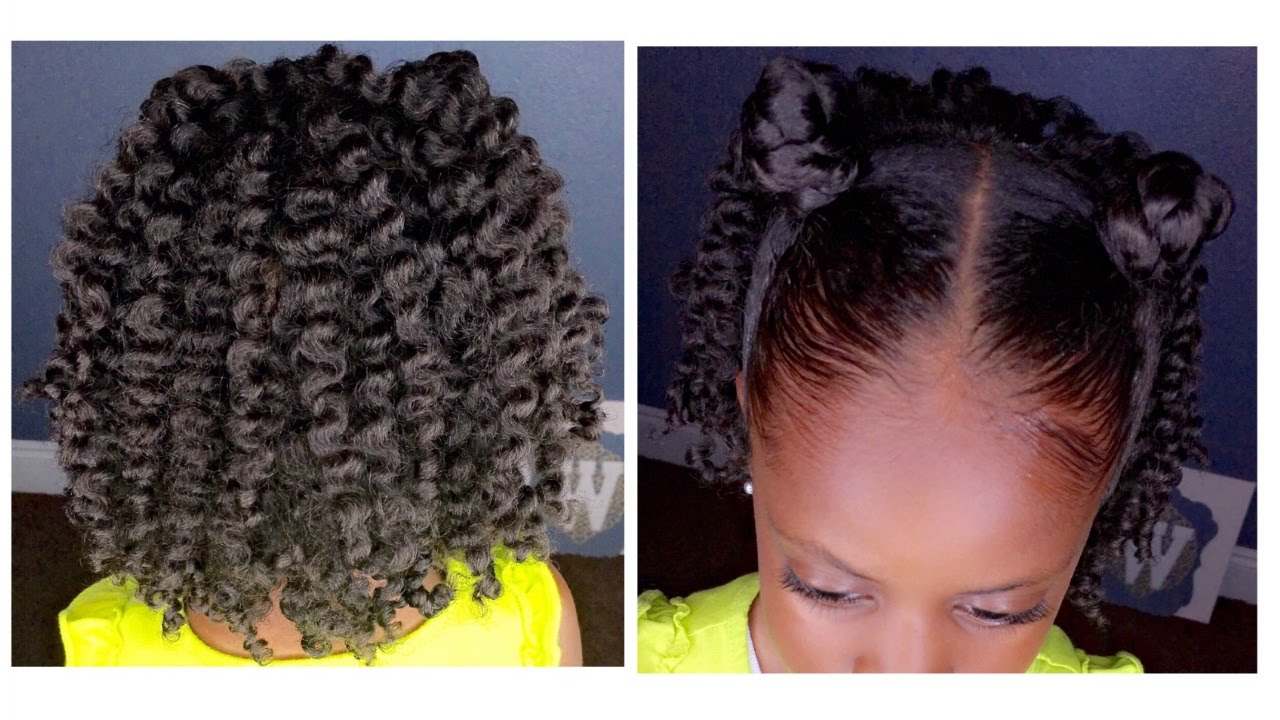 Two-Strand Twist Out w/Bantu Knots | Kids Natural Hairstyle | IAMAWOG