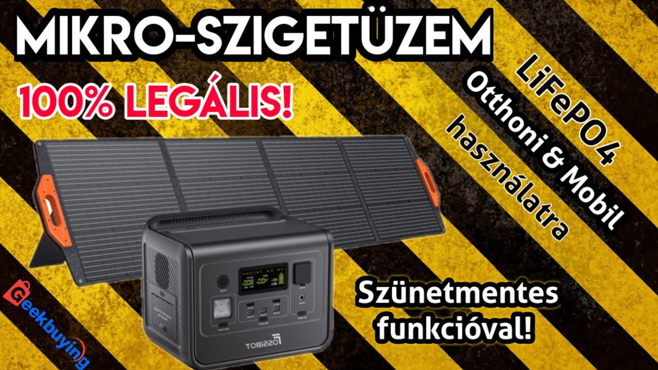 Napelemes Energiaállomás - Minőség jó Áron! -  Fossibot F800