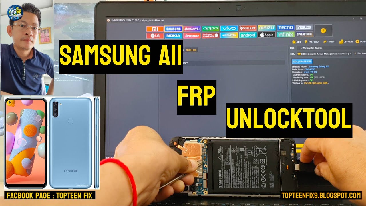 Samsung A11 FRP Unlocktool