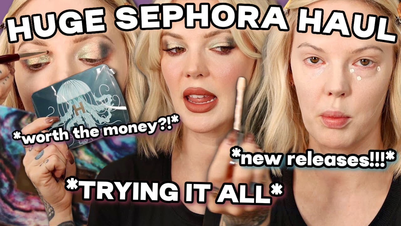 HUGE SEPHORA HAUL!!! Trying all the hottest new makeup releases