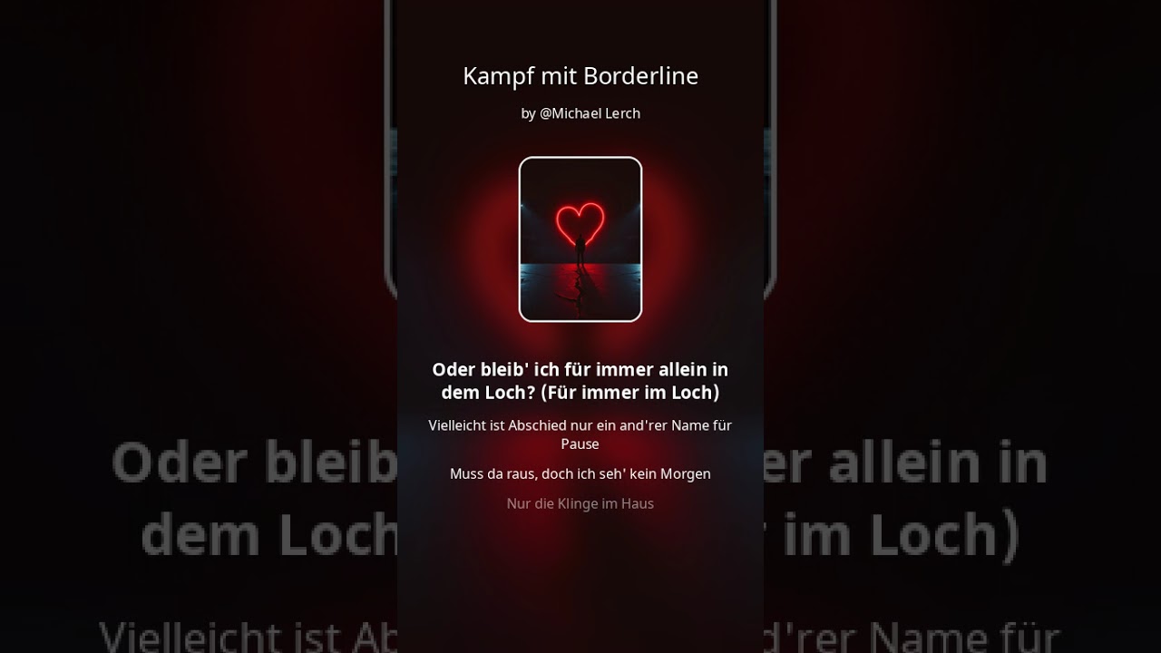 Live Ich trage mein Herz auf der Haut 