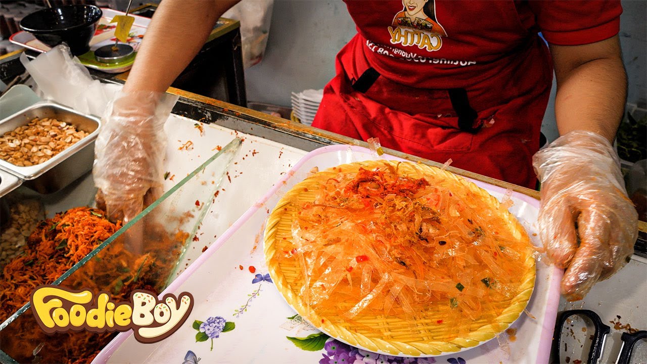 Как приготовить вьетнамский салат из рисовой бумаги «Бан Транг Трон»