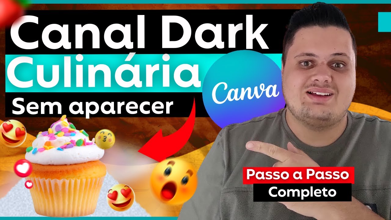 🧁 [Passo a Passo] Como Criar Vídeo Dark de Culinaria no Canva Online Sem Aparecer - Receitas