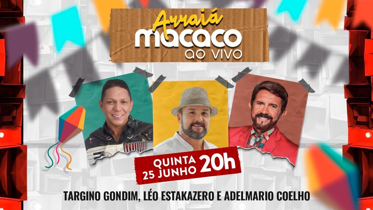 Macaco ao Vivo: Targino Gondim, Léo Estakazero, Adelmario Coelho #FiqueEmCasa e #Cante #Comigo