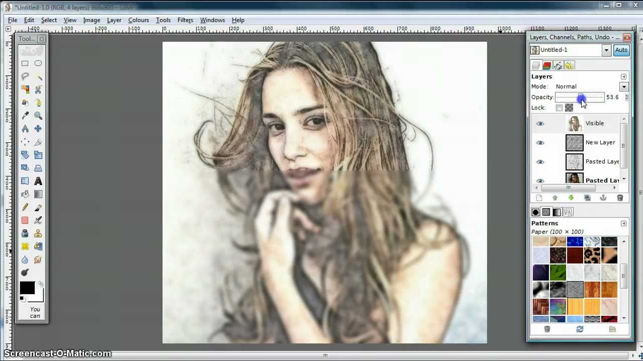 GIMP Tutorial - Turn Photo into Soft Colour Pencil Drawing