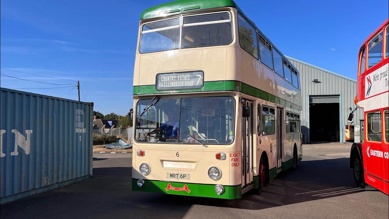 Ex/Ipswich Buses Leyland Atlantean front view of ITM route