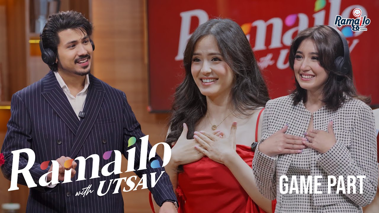 ANMOL KC, JASSITA GURUNG & AANCHAL SHARMA | 'काटिस् भने ठोक्छु' HEADPHONE GAME | RAMAILO WITH UTSAV