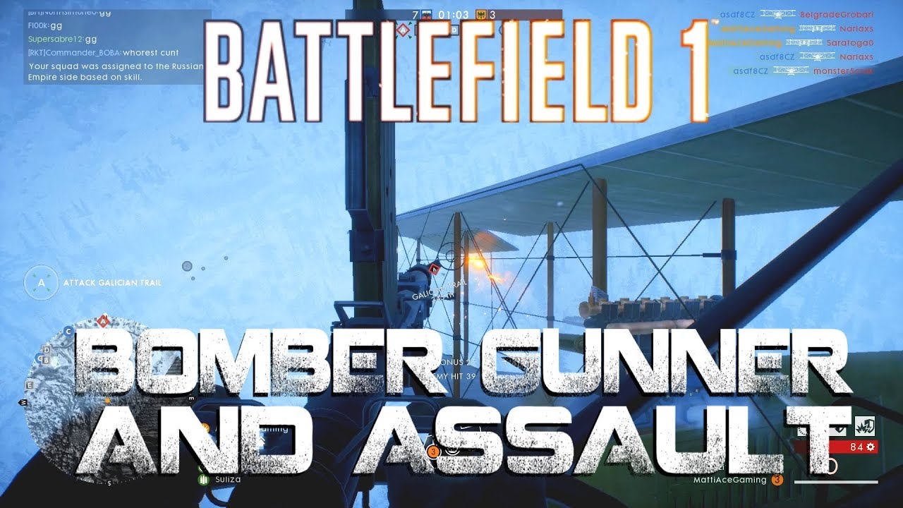 Battlefield 1 - Bomber gunning and assault - Lupkow pass
