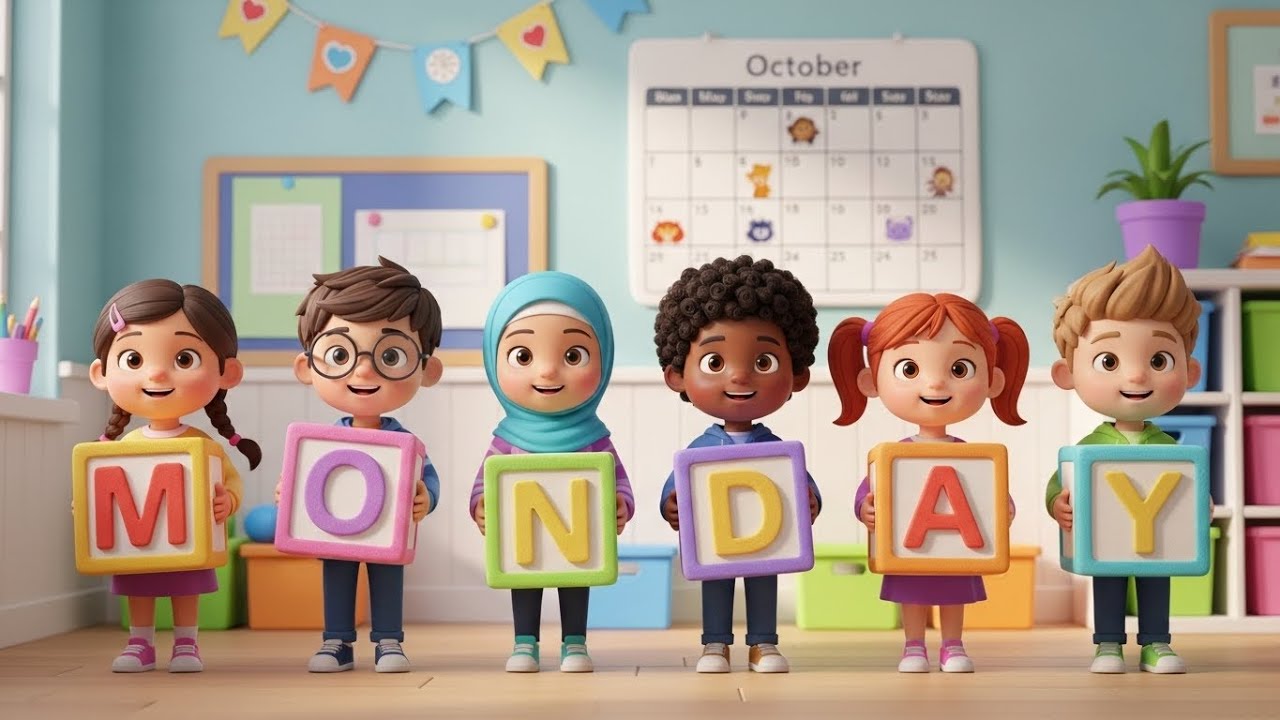 Days of the Week Song | Learn Monday to Sunday | Fun Nursery Rhymes & Kids Songs