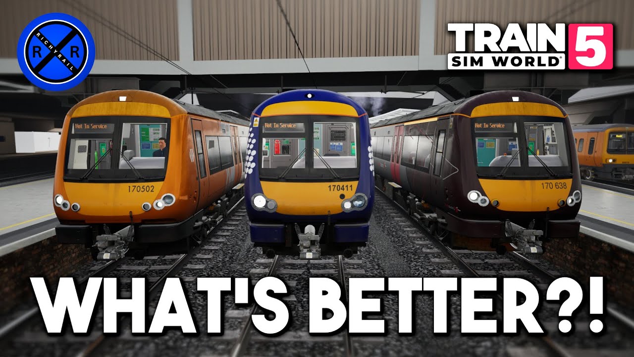 Which Class 170 Is Better? | Scotrail vs WMR vs CrossCountry | Train Sim World 5