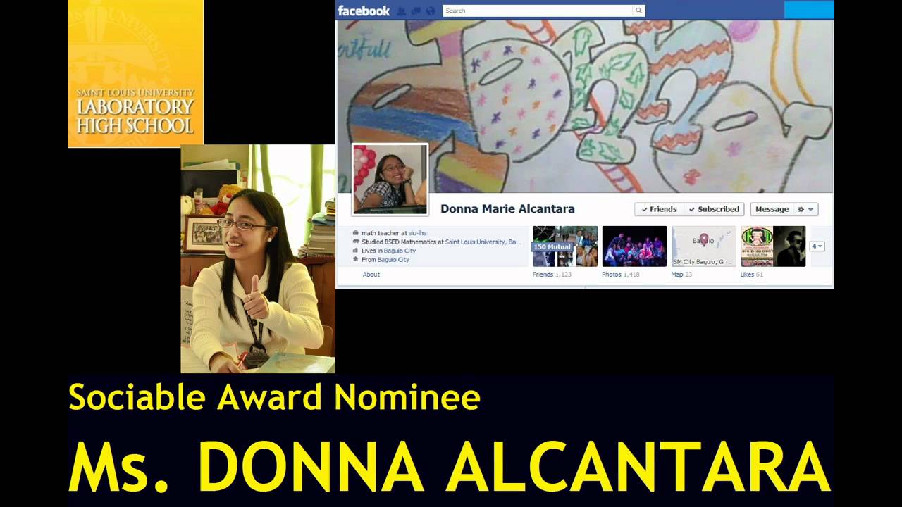 SLU-LHS Sociable Award (S.Y. 2011-2012)