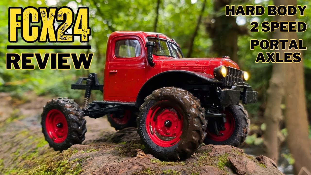 Распаковка и обзор — гусеничный вездеход FMS FCX24 Power Wagon 1/24 в масштабе RTR