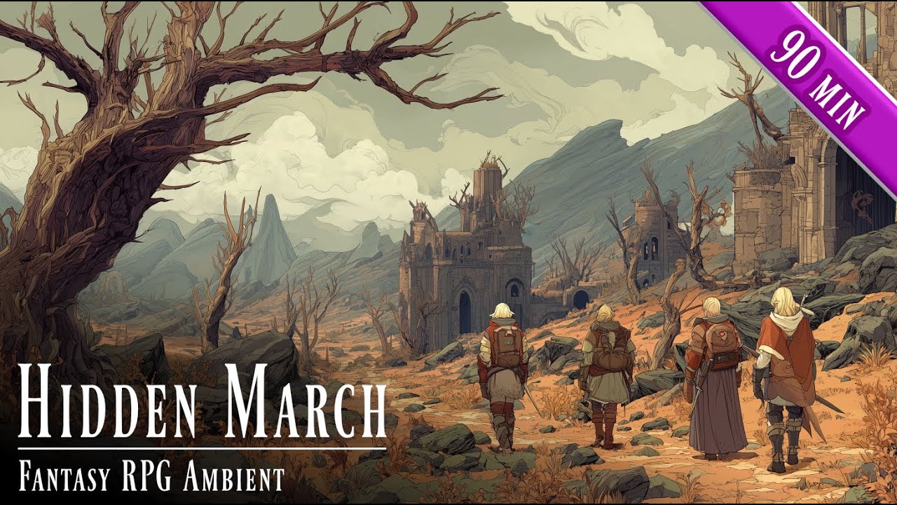 Hidden March – Fantasy RPG Ambient | Secret Passage, Silent Danger & Subtle Tension
