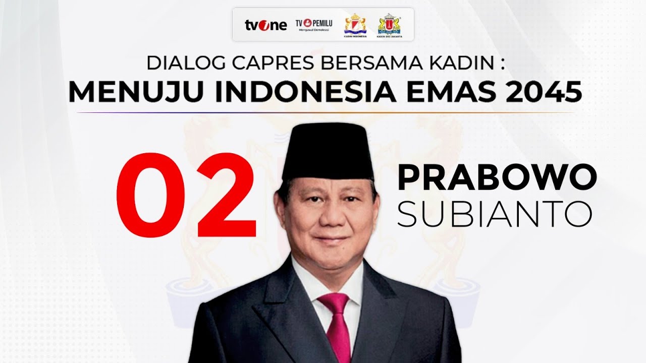 Dialog Prabowo Subianto Bersama KADIN: Menuju Indonesia Emas 2045 | tvOne