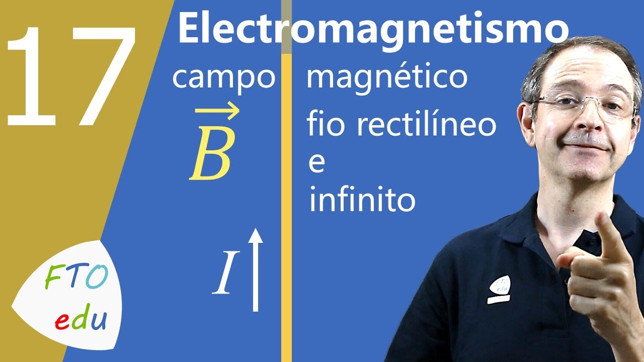 Eletromagnetismo | fio retilineo campo magnetico gerado por corrente eletrica - FTOedu