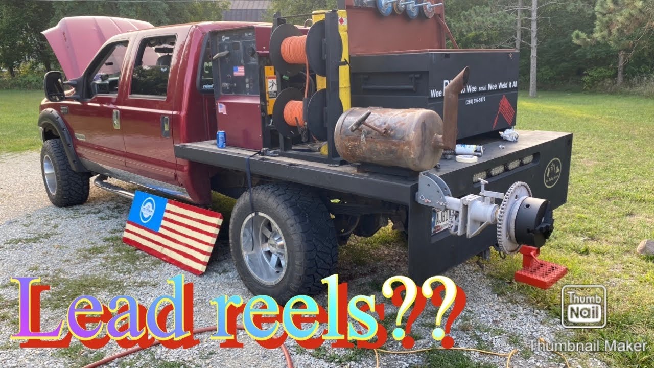Lead reels on the welding rig explained!!