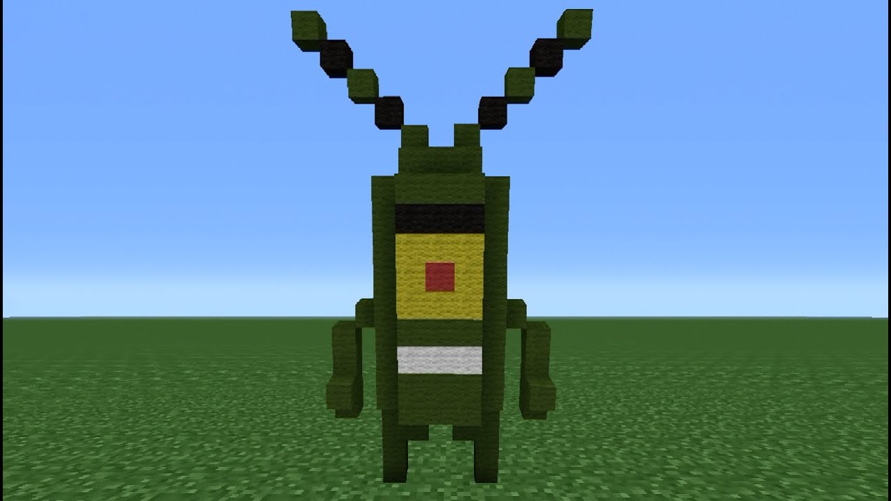 Minecraft Tutorial: How To Make A Plankton Statue