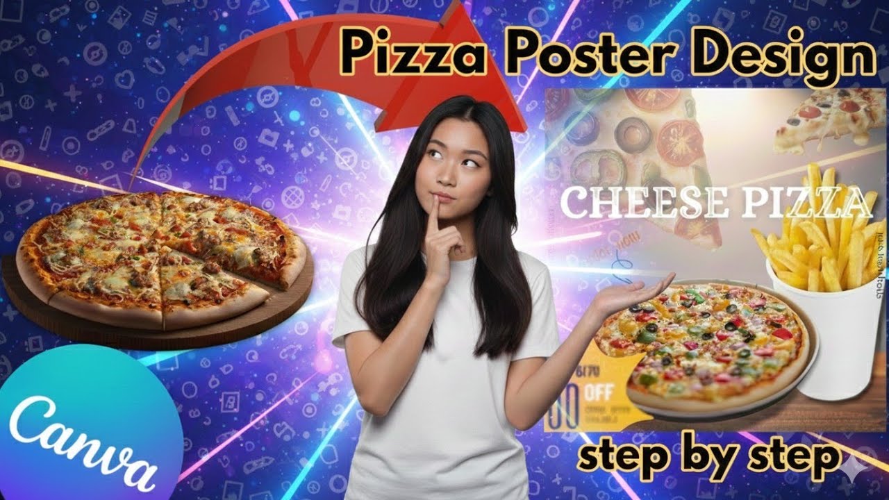 Canva Pizza Poster Design Tutorial | Beginner to Pro Step-by-Step