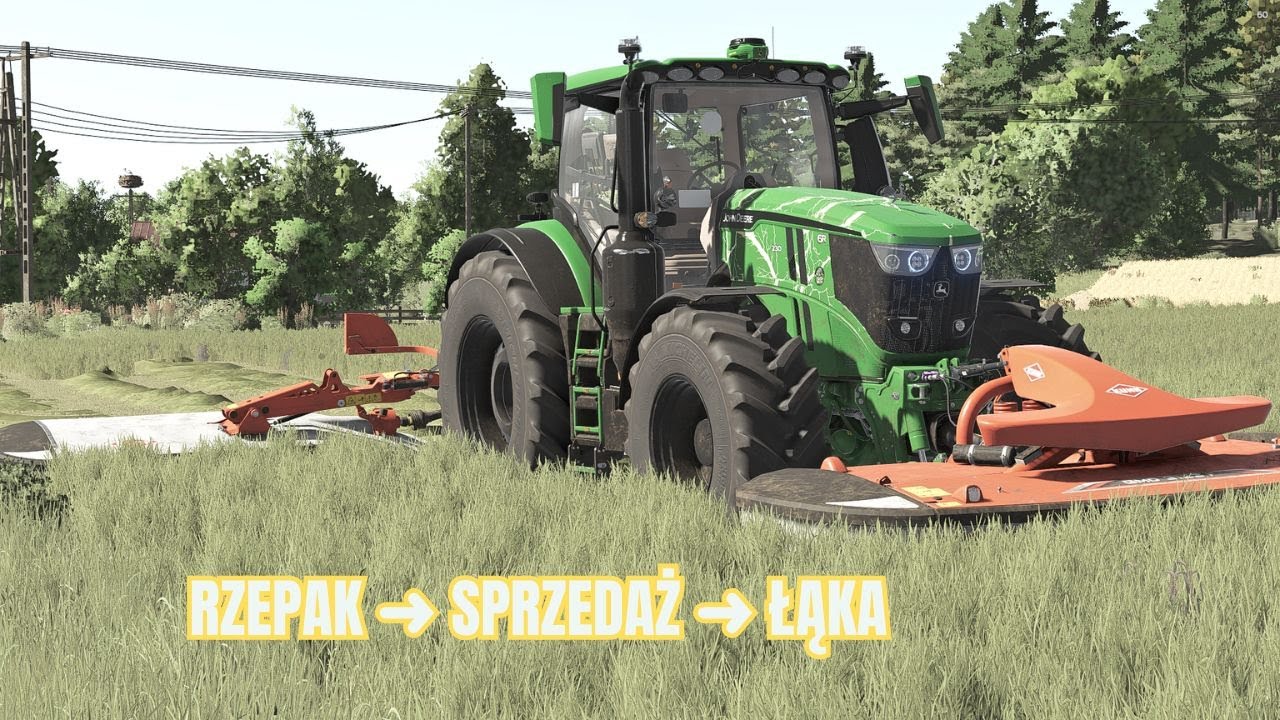 Koszenie rzepaku, sprzedaż plonów i koszenie łąki 🚜🌾 AGROBGT Nowoczesna Gospodarka #5
