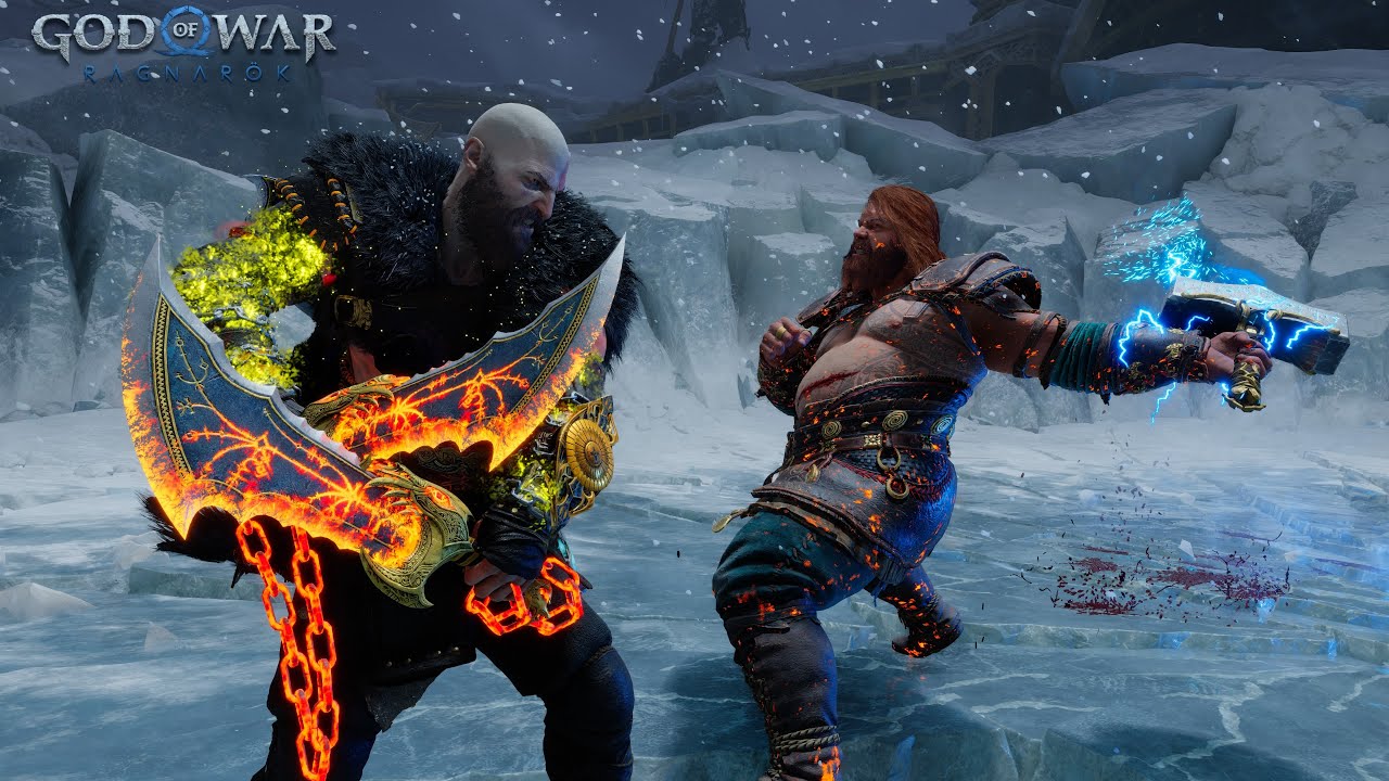 God of War Ragnarok : KRATOS DESTROYS THOR (part. 1) - NO HIT GIVEMEGODOFWAR NewGame+