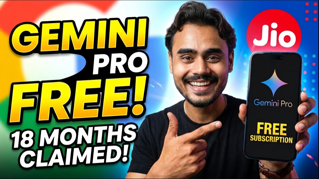Как получить Google Gemini Pro БЕСПЛАТНО (18 месяцев) | Как активировать подписку Jio Google AI Pro