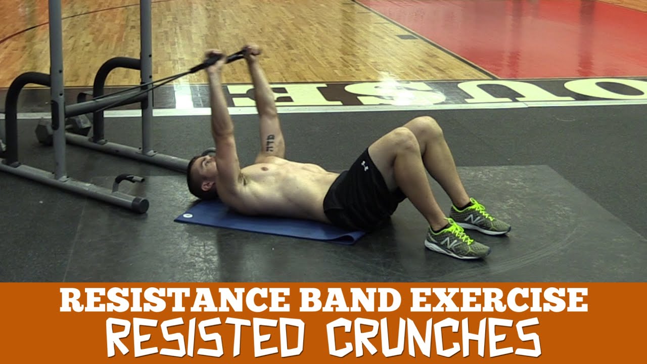 Resisted Band Crunches for Stronger Abs